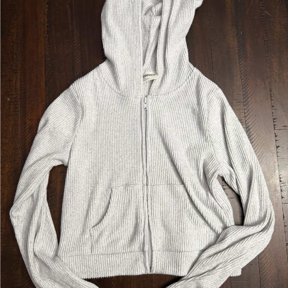 Women's Gray Ribbed Set - Picture 6 of 8